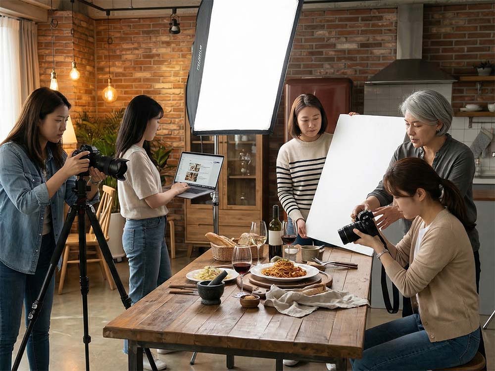 3회차 푸드 인테리어 촬영